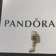 Load image into Gallery viewer, Pandora Retired Sterling Silver Pearl June Birthstone Dangle - 790166P