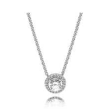 Load image into Gallery viewer, Pandora Sterling Silver Classic Elegance Necklace with Clear Zirconia - 396240CZ