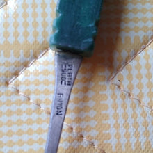 Load image into Gallery viewer, Set of 3 Vintage Mexico Sterling Silver Collectible Spoons, Green Stones