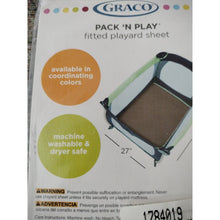 Load image into Gallery viewer, Graco Pack N Play Playard 27" x 39" fitted sheets Set Of 3, Camel
