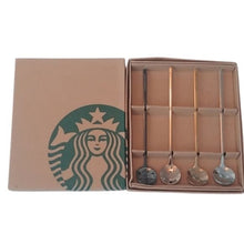 Load image into Gallery viewer, Starbucks Set of 4 Stainless Steel Latte Spoons