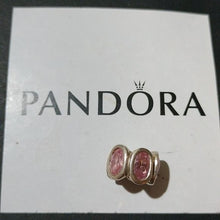 Load image into Gallery viewer, Pandora Retired Sterling Silver with Pink Zirconia Oval Lights Bead - 790311PCZ
