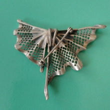 Load image into Gallery viewer, Art Deco 1930s Sterling Silver Brooch/Pendant with Marcasites