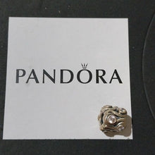 Load image into Gallery viewer, Pandora Retired Sterling Silver Ocean Wave Bead with Clear Zirconia - 790369CZ