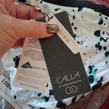 Load image into Gallery viewer, Calia by Carrie Underwood Banded Printed Bikini Bottoms, Oceanic Camo, Size XS