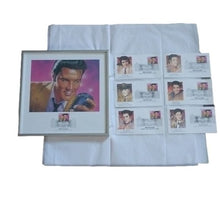 Load image into Gallery viewer, Postal Stamps "Elvis Presley" First Day of Issue, Set of 6 + Framed Print 1993