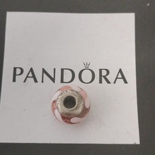 Load image into Gallery viewer, Pandora Retired Orange Swirl Murano Glass Bead - 790668