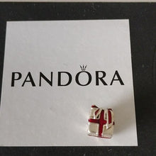 Load image into Gallery viewer, Pandora Sterling Silver 2012 LtdEd Wrapped Present Charm 791086en27