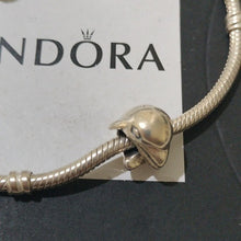 Load image into Gallery viewer, Pandora Sterling Silver 7" Snakechain Starter Bracelet w/ Dolphin Charm 790189