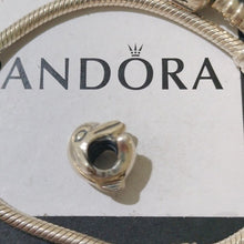 Load image into Gallery viewer, Pandora Sterling Silver 7" Snakechain Starter Bracelet w/ Dolphin Charm 790189