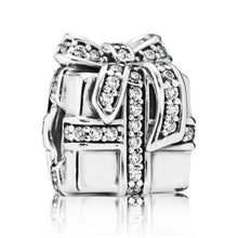 Load image into Gallery viewer, Pandora Sterling Silver Sparkling Surprise Present Bead w/ CZ 791400cz
