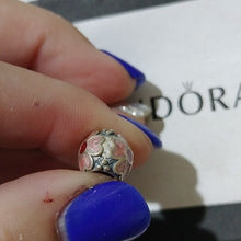 Load image into Gallery viewer, Pandora Sterling Silver Daisy Flower with Red and Pink Enamel Bead - 790433ER