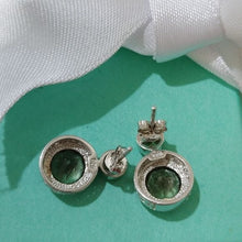 Load image into Gallery viewer, Smoky Topaz and Peridot in Sterling Silver Post Earrings
