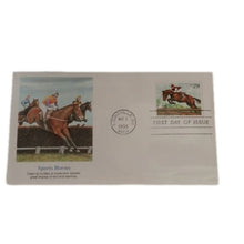 Load image into Gallery viewer, Postal Stamps "Sports Horses" First Day of Issue, Set of 4, May, 1993