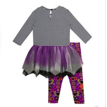Load image into Gallery viewer, Emily Rose Girl's Fall Applique Halloween Tutu Tunic & Legging Set, size 5