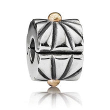 Load image into Gallery viewer, Retired Sterling Silver with 14K Gold Sunburst Clip Charm 790216