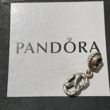 Load image into Gallery viewer, Pandora Retired Sterling Silver Pretzel Food Dangle Bead - 791218