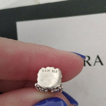 Load image into Gallery viewer, Pandora Retired Sterling Silver Divine Angel Charm 14K Gold Halo - 791770