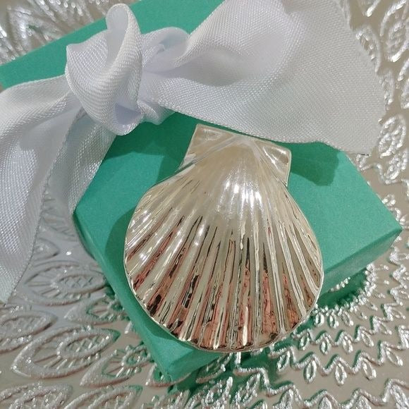 Sterling Silver Large Seashell Pendant with Hidden Bale 925
