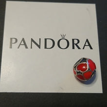 Load image into Gallery viewer, Pandora Sterling Silver Red Hot Love Charm 925 ALE 790436 Valentine Hearts