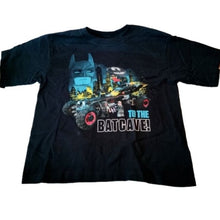 Load image into Gallery viewer, Lego x Batman Movie &quot;To The Batcave&quot; Tee T-shirt, Navy, Size 8
