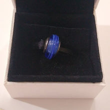 Load image into Gallery viewer, Pandora Murano Glass Bead Blue Ribbons 790612 ALE 925
