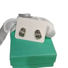 Load image into Gallery viewer, Sterling Silver, Marcasite+ Clear CZs Earrings
