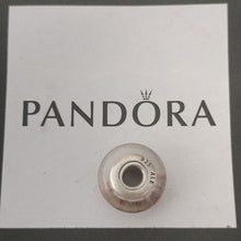 Load image into Gallery viewer, Pandora Retired Lavender Murano Glass Bead with Candy Stripes - 790681