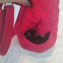 Load image into Gallery viewer, Vera Bradley Go Ahead Microfiber Convertible Crossbody Bag, Red