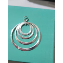 Load image into Gallery viewer, Sterling Silver Multi-Ring Drop Pendant