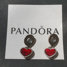 Load image into Gallery viewer, Pandora Piece of My Heart - Mother - Daughter Charms 790950EN27 Sterling Silver…