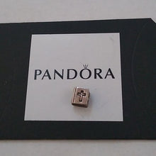 Load image into Gallery viewer, Pandora Sterling Silver 7.0" Snakechain Starter Bracelet w/ Bible Charm 790261