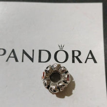 Load image into Gallery viewer, Pandora Sterling Silver Primrose Path Bead w/ Orange Zirconia - 790330ocz