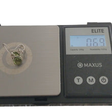 Load image into Gallery viewer, Sterling Silver +Peridot Dangle Earrings