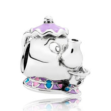 Load image into Gallery viewer, Pandora Sterling Silver Disney Beauty + the Beast Mrs. Potts + Chip 792141ennmx