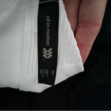 Load image into Gallery viewer, All in Motion Light Support Y Racer back Sports Bras, Black + White, 2X