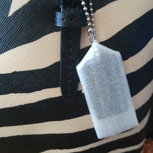 Load image into Gallery viewer, Coach F52532 Peyton Zebra Top Handle Tote, SV/Black