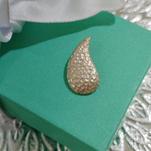 Load image into Gallery viewer, Sterling Silver Textured Tear Drop Pendant with Hidden Bale 925