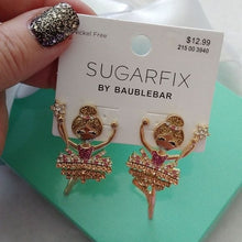 Load image into Gallery viewer, Sugarfix by Baublebar Ballerina + Bows Earrings, set of 2 pair, Goldtone