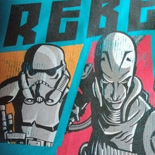 Load image into Gallery viewer, Boys Star Wars Rebels Distressed Look Character T-shirt, Turquoise, 4
