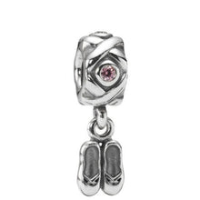 Load image into Gallery viewer, Pandora Sterling Silver Ballerina Ballet Dancer Slippers Dangle 790520pcz