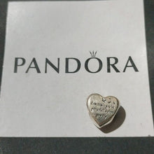 Load image into Gallery viewer, Pandora Retired Sterling Silver Heart of Freedom Charm with Engraving - 791967