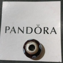 Load image into Gallery viewer, Pandora Sterling Silver Purple + Blue Flowers For You