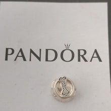 Load image into Gallery viewer, Pandora Woof Dog Bowl Charm Retired Sterling Silver 791708cz