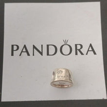 Load image into Gallery viewer, Pandora Woof Dog Bowl Charm Retired Sterling Silver 791708cz