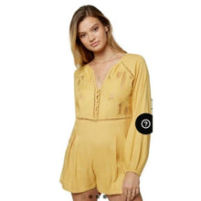 Load image into Gallery viewer, O&#39;Neill Ryana Romper, Gold Goldie, Size Juniors  Medium 5-7

