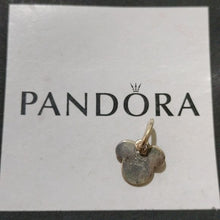 Load image into Gallery viewer, Pandora Sterling Silver Mickey Icon Disney Pendant w/ Black + Red Enamel 791461