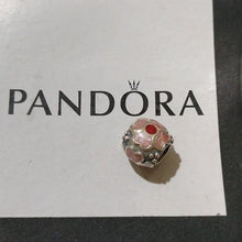 Load image into Gallery viewer, Pandora Sterling Silver Daisy Flower with Red and Pink Enamel Bead - 790433ER