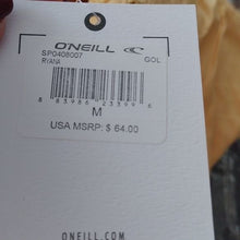 Load image into Gallery viewer, O'Neill Ryana Romper, Gold Goldie, Size Juniors Medium 5-7