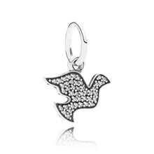 Load image into Gallery viewer, Pandora Sterling Silver Symbol of Hope Dove Dangle with Clear Zirconia -791350cz